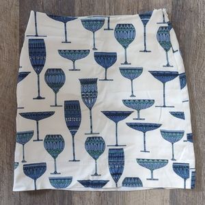 Talbots Cocktail Glass Skirt